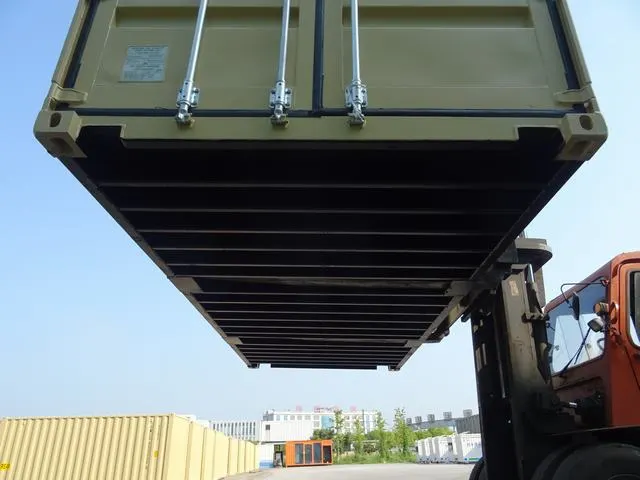 OWLU 20ʹ GP + 4ʹ side door container, base / floor view