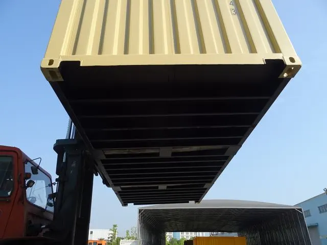 OWLU 20ʹ GP + 8ʹ side door container, base / floor view