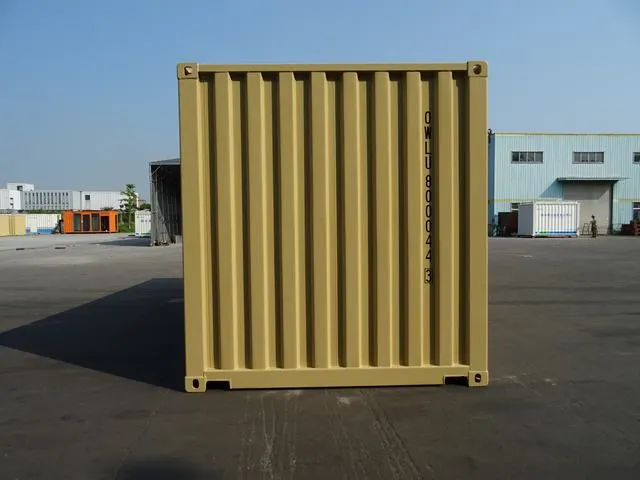 OWLU 20ʹ GP + 8ʹ side door container, front view