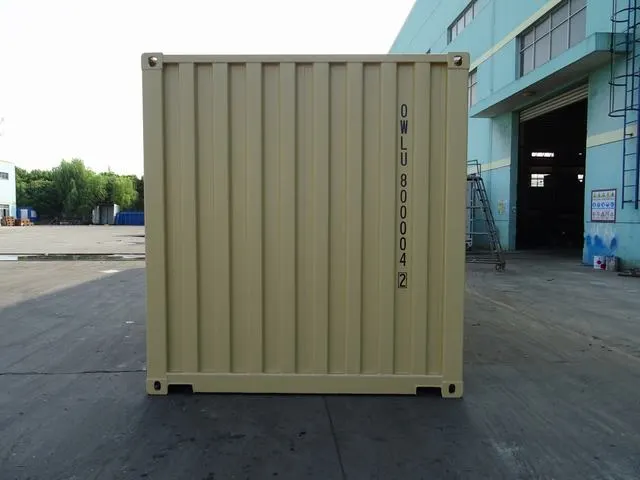 OWLU 20ʹ GP + 4ʹ side door container, front view