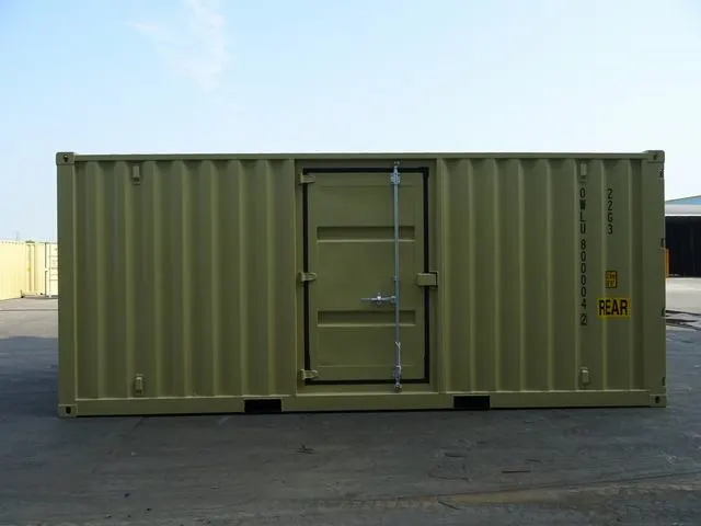 OWLU 20ʹ GP + 4ʹ side door container, left side view