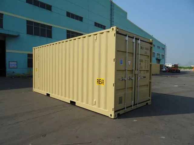OWLU 20ʹ GP + 8ʹ side door container, rear left view