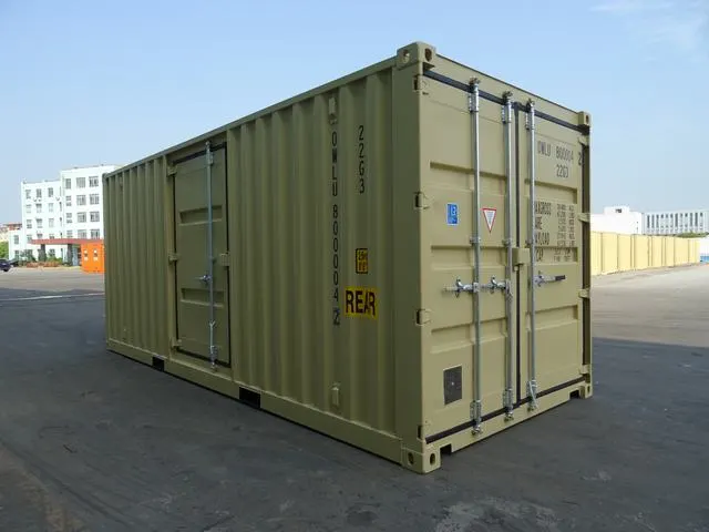 20ʹ GP + 4ʹ side door shipping container