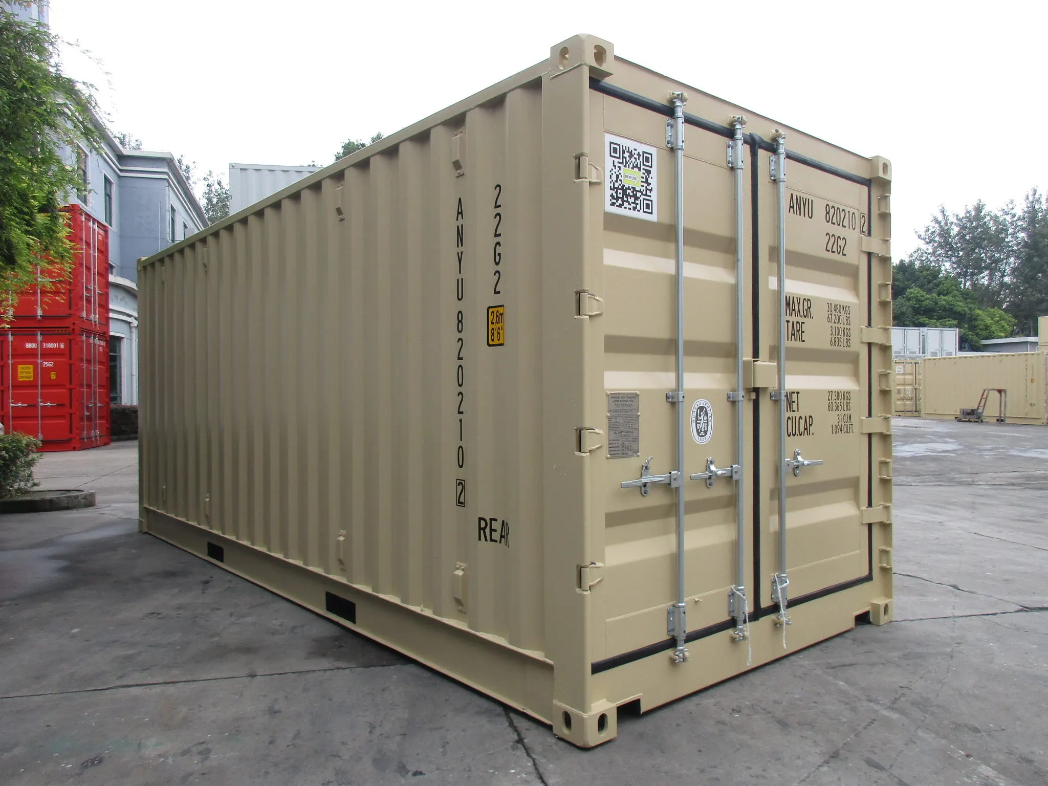 OWLU 20ʹ OS container, rear left view