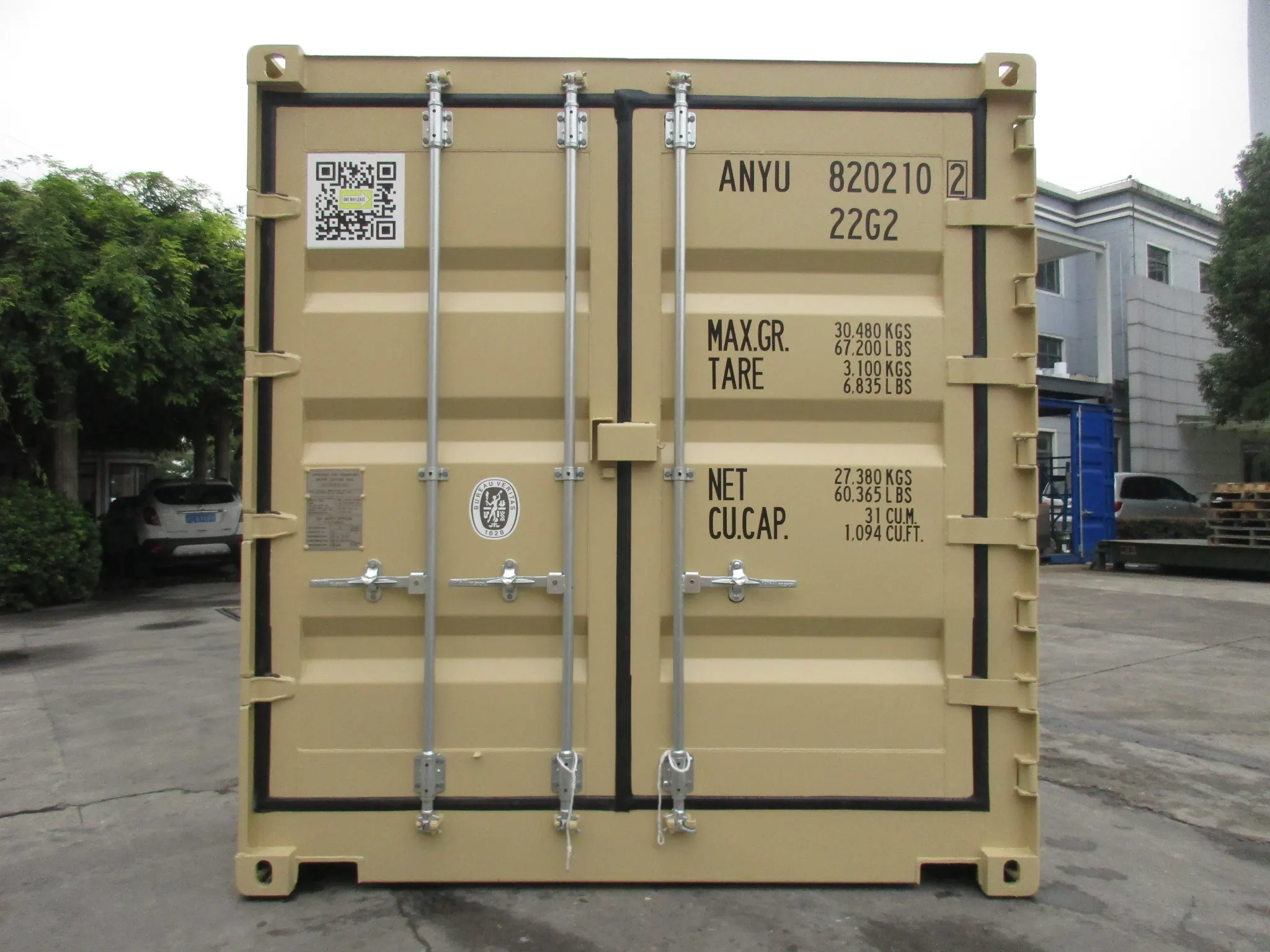 OWLU 20ʹ OS container, rear view