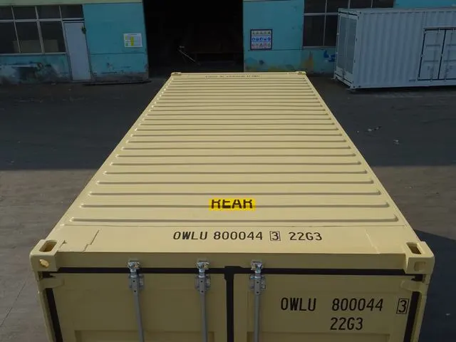 OWLU 20ʹ GP + 8ʹ side door container, roof view