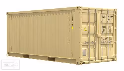 Container with Green Beige color (RAL 1000)